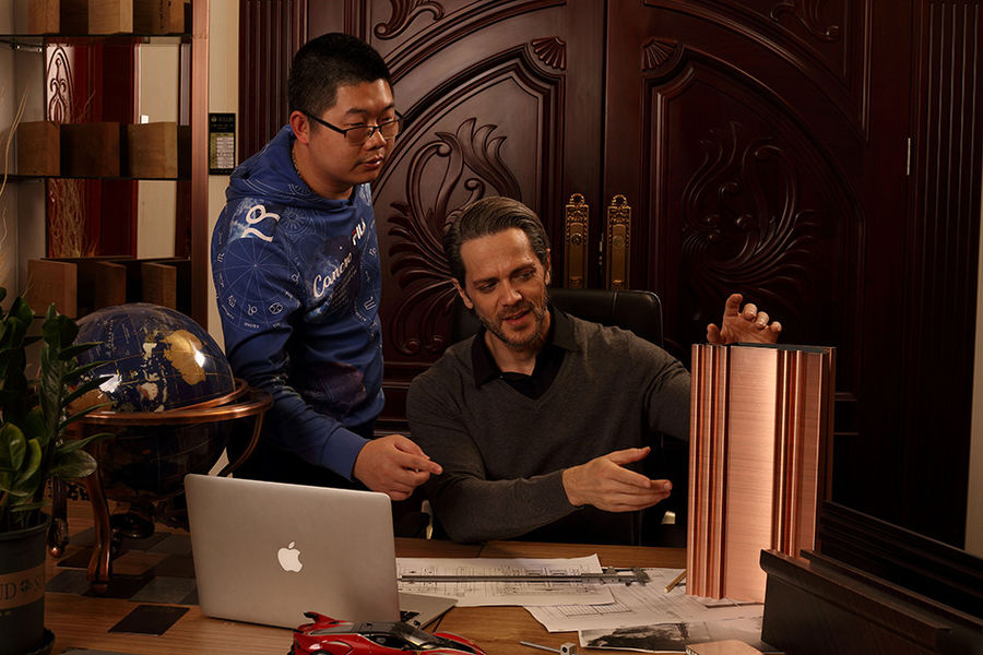 Foshan ShengW Doors and Windows Technology Co.,Ltd productielijn van de fabrikant