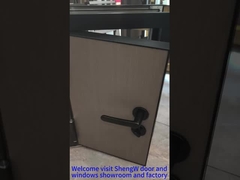 Aluminium (hout afgewerkt) kamerdeur