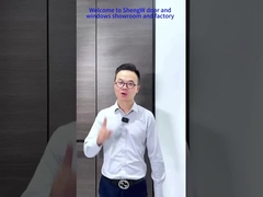 Smalle rand aluminium+houten schuifdeur