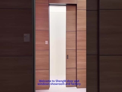 Hout afgewerkte aluminium deur