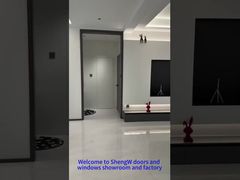 Aluminium deur vast kozijn