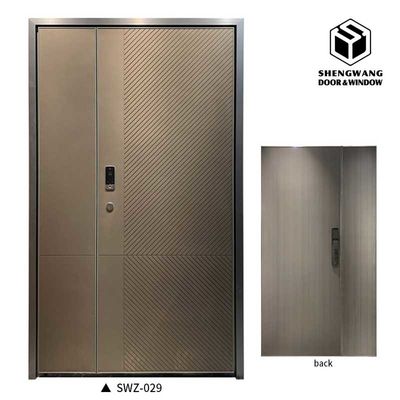 Luxe voordeur van aluminium met poedercoating Moderne voordeur van aluminium