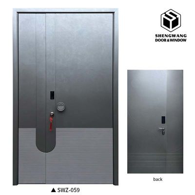 2050 X 960 Luxe Front Aluminium Swing Door Main Exterior Aluminium Slide And Swing Door