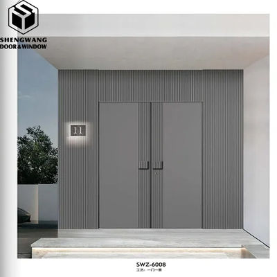Gepersonaliseerde grijze aluminium schuifdeur glas deur geglazuurd aluminium deur