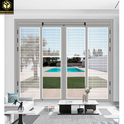 Witte bruine aluminium schuifdeur van glas maat afmetingen Aluminium glazen buitendeur