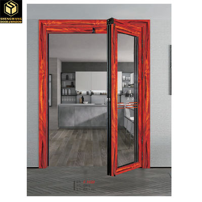 Rood en zwart aluminium glazen hangertoren aluminium grote vouwdeuren ODM