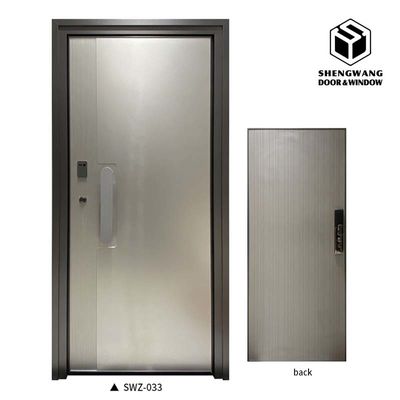 Veiligheid Houten Brand Aluminium Kamerdeuren Met Schoonheid THK 45mm Afwerking Panel Afgerond