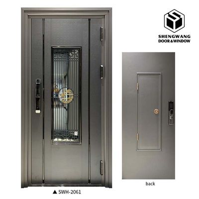 Woonkamer 45mm Interieur Aluminium deuren Afwerking Panel Zwart 4x8 Voordeur