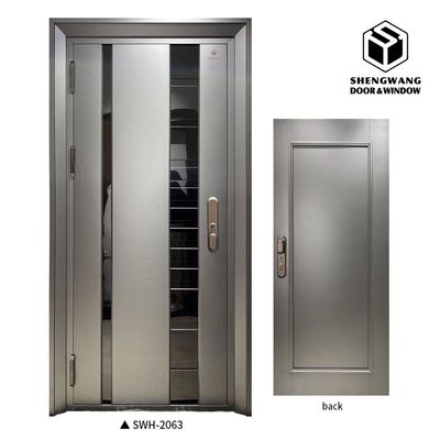 60 mm en 70 mm dikte aluminium deur voor kamer appartement met brandbestendige stalen deur