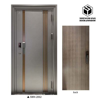 PU verf met goud aluminium kamer deur voor OEM branddeuren intern