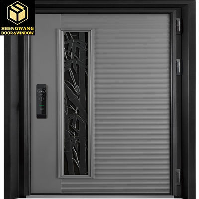 Zwart Eco Friendly Aluminium Inloopdeur Kinderkamer Aluminium Voordeuren
