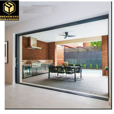 Villa Push Pull Gordijn Wand Venster Doorzichtig Aluminium Venster Schuifkoers
