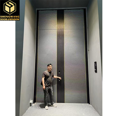 ODM Swing Aluminium Voetgangers Tuinpoorten Koper Imitatie Oppervlak Afwerking Metalen Poort Buiten
