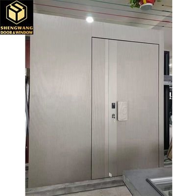 Handvat Zwart Houten Aluminium Tuinpoort Geruisloos Aluminium Pivot Ingang Doors
