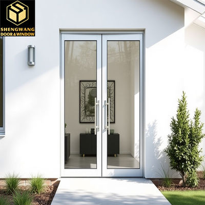 Aluminium PT Door 2.1m Dubbelglazen Zwarte Aluminium Patio Doors