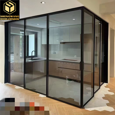Woonkamer Slaapkamer Aluminium Glas Scharnierde Deur Scharnierde Aluminium Deuren 35 - 45 mm