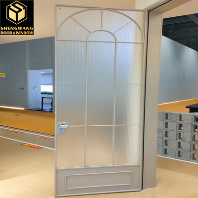 Brandwerende Zwarte Grote Aluminium Schuifglazen Deuren Kleuterschool Commerciële Aluminium Glazen Deur
