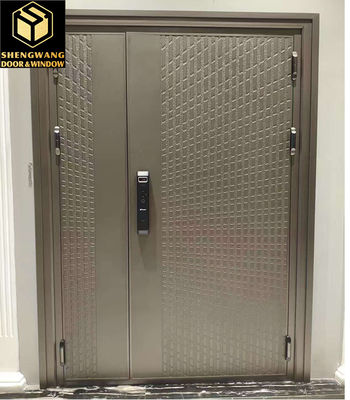 PU verf met goud aluminium kamer deur voor OEM branddeuren intern